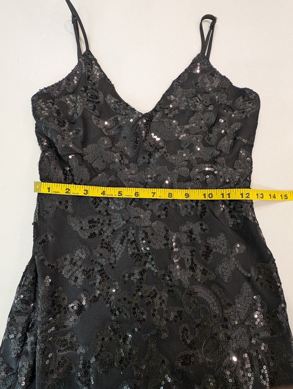 Winsor Black Sequin Mini Cocktail Dress - Picture 9 of 14